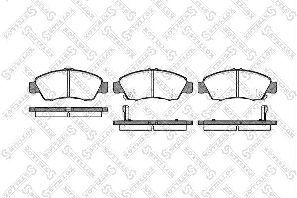 STELLOX 1995-2000 Honda Civic Brake Pad Set Disc Brake 04650SAA900