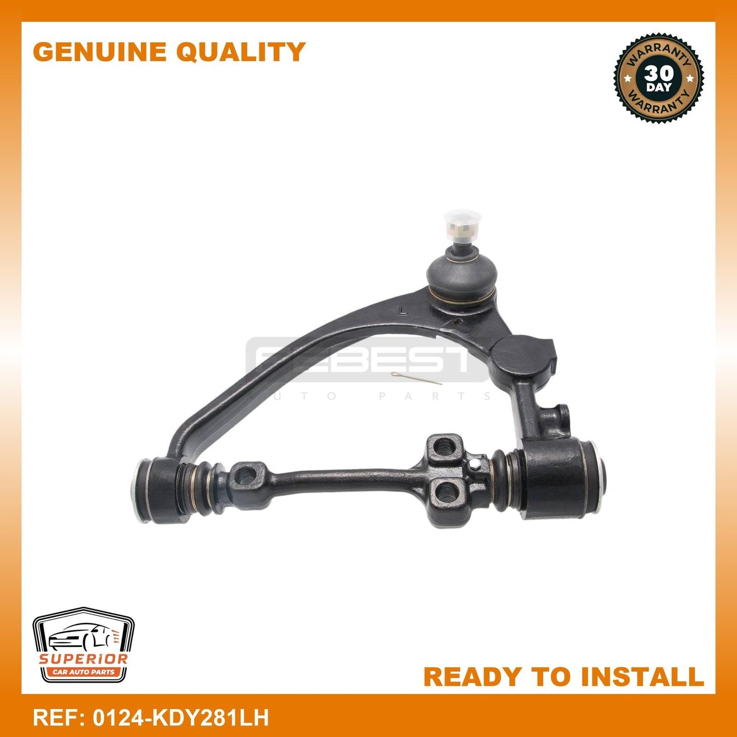 FEBEST TOYOTA Left Upper Front Arm 0124-KDY281LH