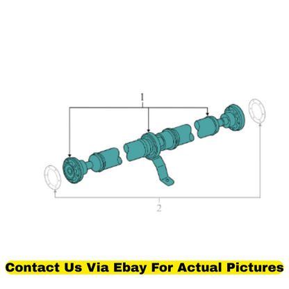 2013 Audi Q5 Driveshaft Propeller Shaft Used OEM 8R0521101C