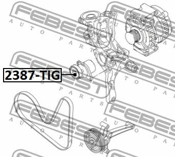 Febest Tensioner Pulley 2387-TIG