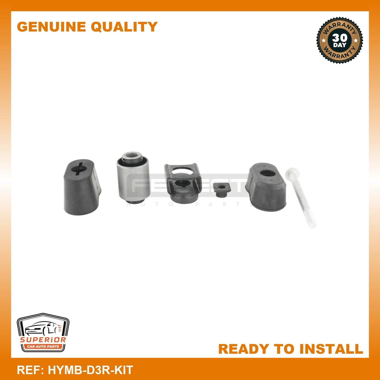 FEBEST 2015-2021 Hyundai Tucson Engine Mount Bushing Kit HYMB-D3R-KIT