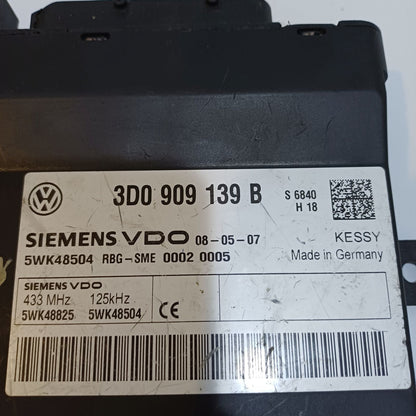 2006 Volkswagen Phaeton Kessy Control Unit 3D0909139