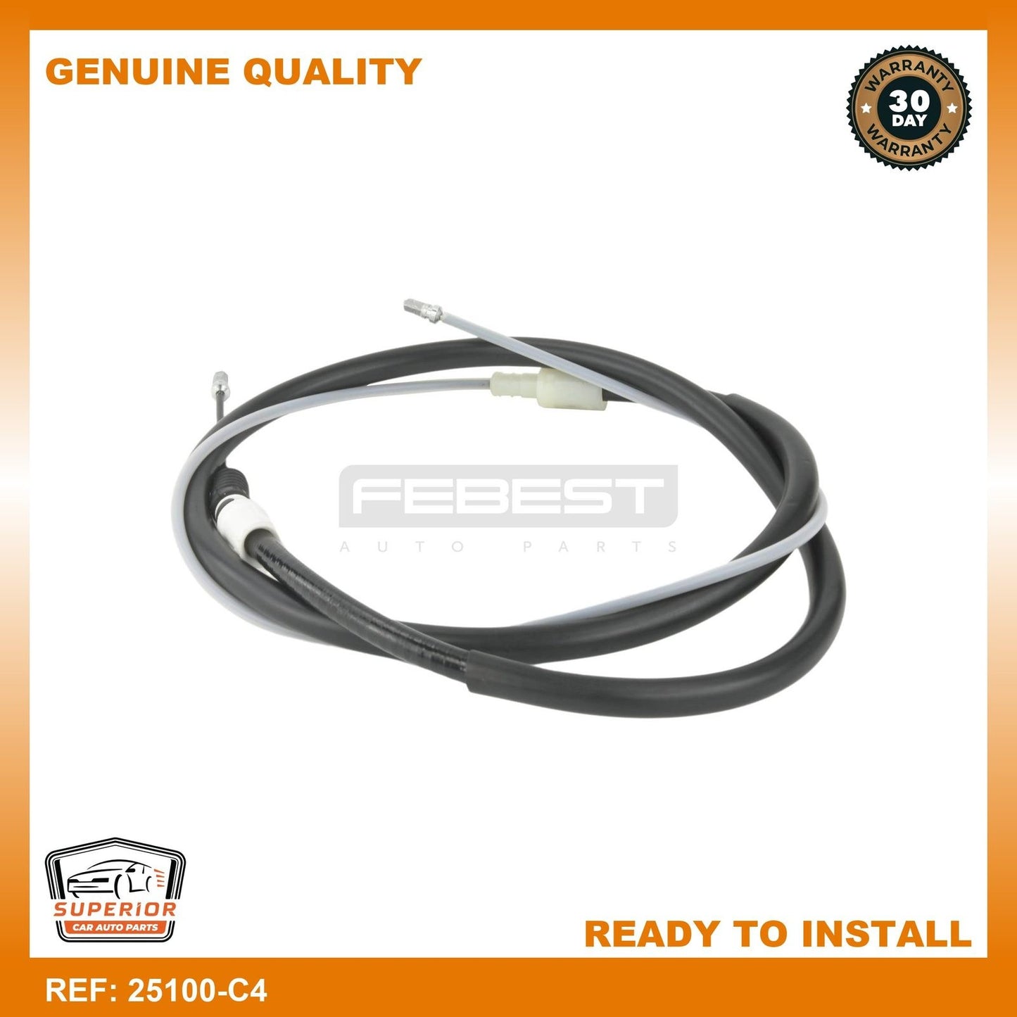FEBEST 2003-2008 Peugeot 307 Parking Brake Cable 25100-C4