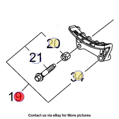 2009 Chevrolet LuminaS Upper Primary Timing Chain Guide Used OEM 12597417
