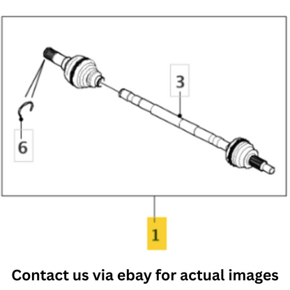 2018 Jaguar F-Pace CV Axle Assembly T4A1810