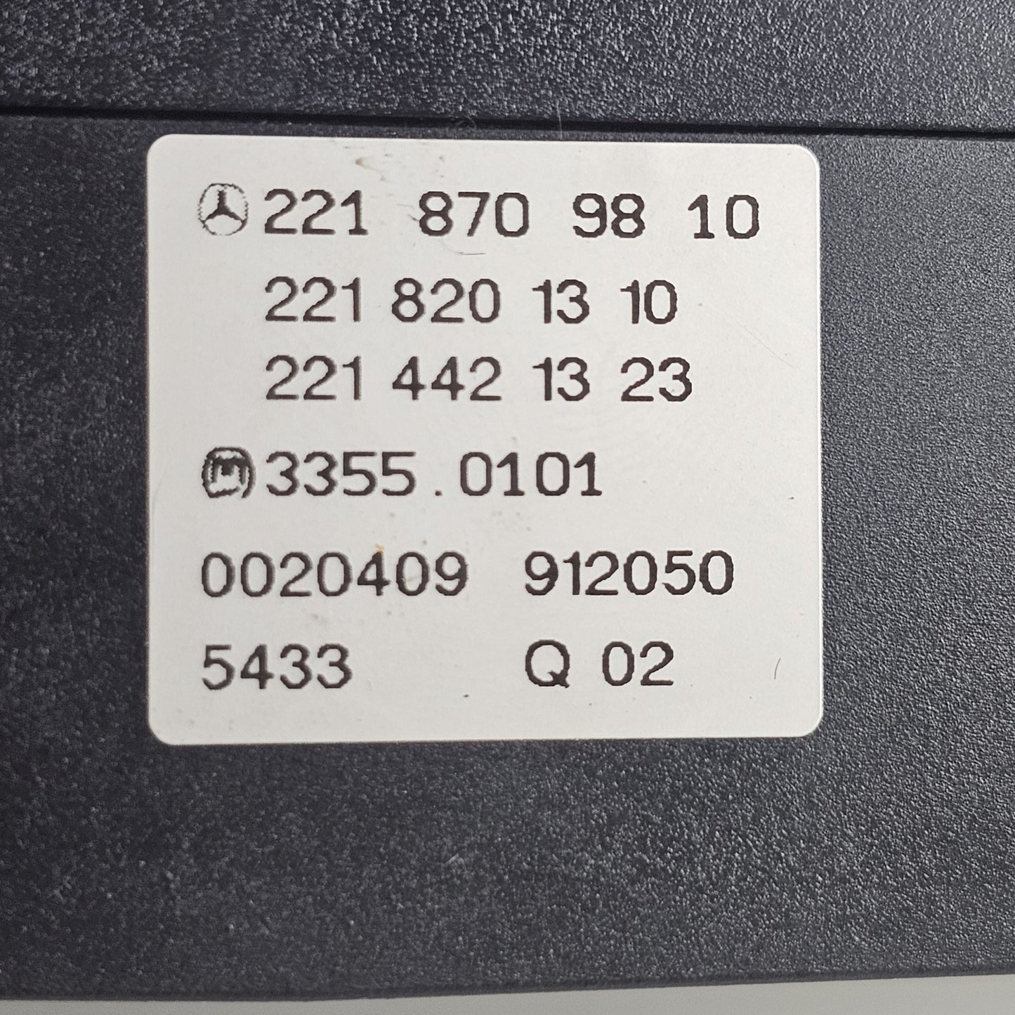 2006-2014 Mercedes-Benz S550 Climate Control Unit A2218709810