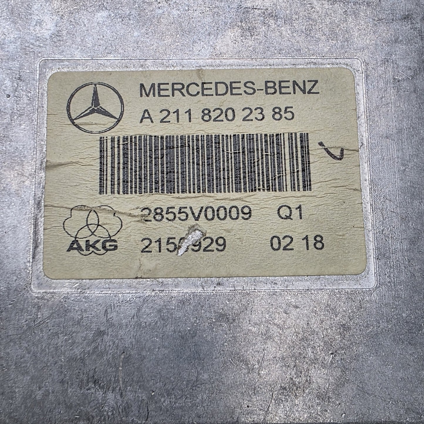2003 Mercedes-Benz E240 Control Unit A2118202385