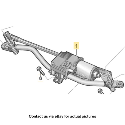 2012 Audi A4 Front Windshield Wiper Motor Used OEM 8K1955023C
