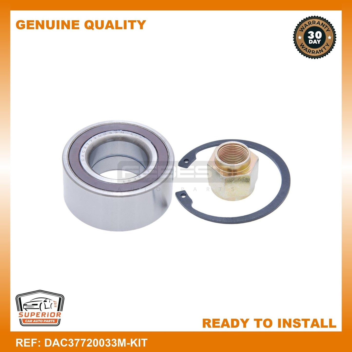 FEBEST 2013-2021 Peugeot 301 Wheel Bearing Kit DAC37720033M-KIT