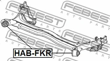 FEBEST 2006-2022 Honda Fit Rear Crossmember Bushing HAB-FKR