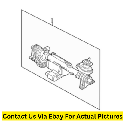 2014 Volkswagen Passat Rack and Pinion Assembly Used OEM 1K1423055M