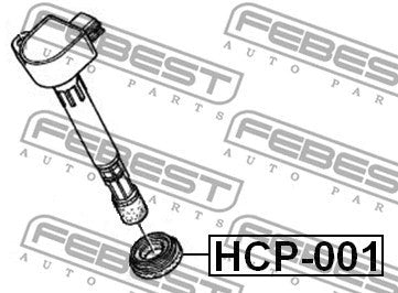 FEBEST 1998-2001 Honda Civic Seal Ring Spark Plug Tube HCP-001