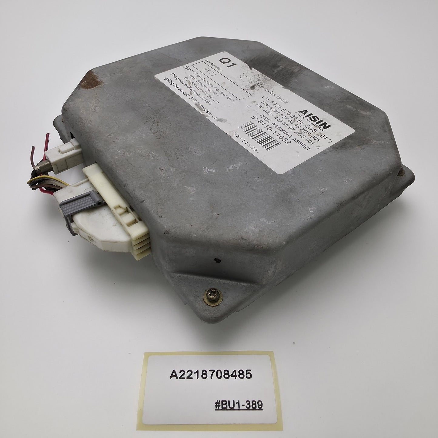 2007-2013 Mercedes-Benz S350 CONTROL UNIT CAMERA REAR-VIEW A2218708485