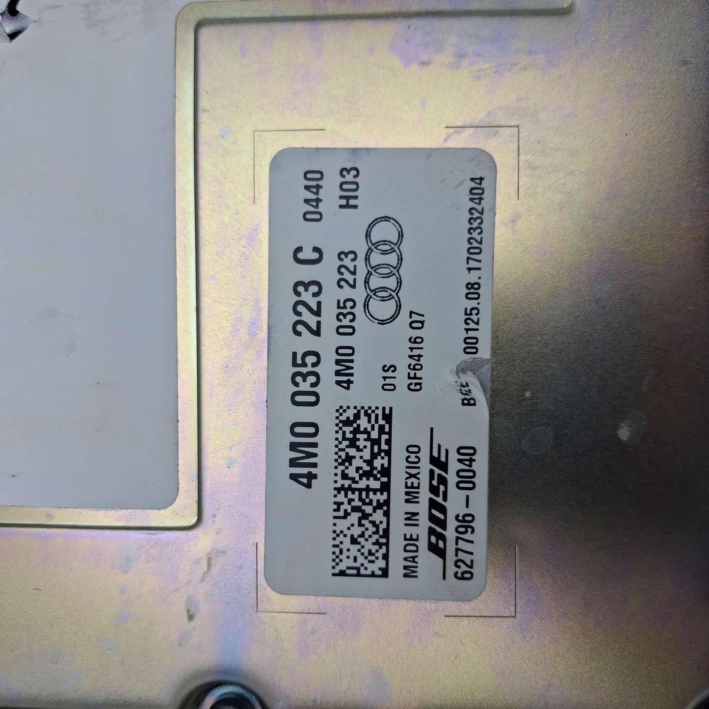 2017-2019 Audi Q7 Radio Amplifier 4M0035223C