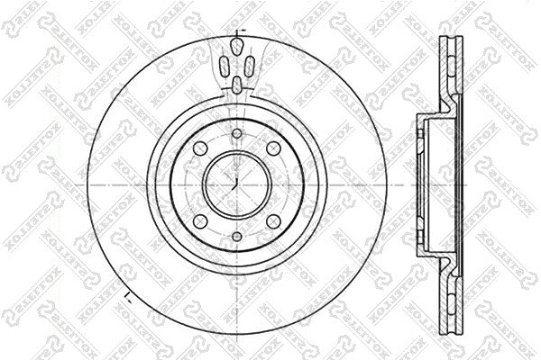 STELLOX 2012-2020 Alfa Romeo Giulietta Disc Rotor 0046455892