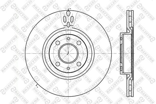 STELLOX 2012-2020 Alfa Romeo Giulietta Disc Rotor 0046455892