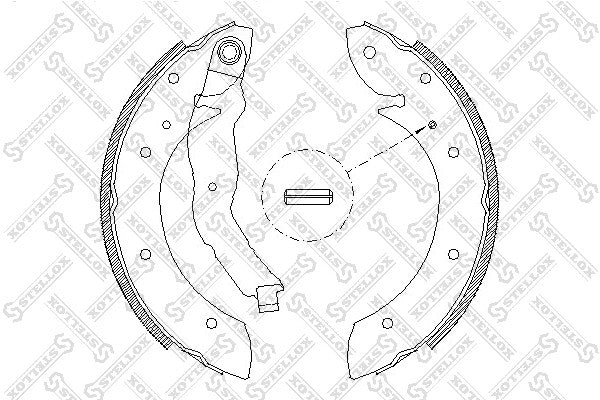 STELLOX BMW Brake shoe set - 1160504