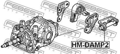 FEBEST 2002-2006 Honda CR-V Rear Differential Mount Damper HM-DAMP2