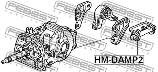 FEBEST 2002-2006 Honda CR-V Rear Differential Mount Damper HM-DAMP2