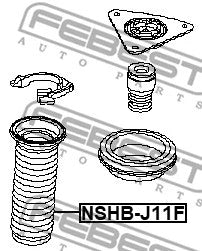 FEBEST NISSAN Front Shock Absorber Boot NSHB-J11F