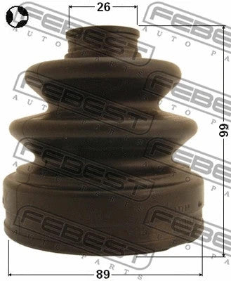 FEBEST 2003-2007 Nissan Murano Boot Inner CV Joint Kit 0215-Z50T