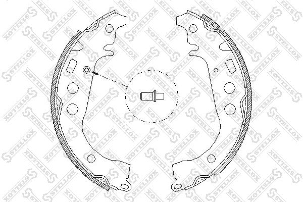 STELLOX TOYOTA SHOE KIT, REAR BRAKE - 0449502080