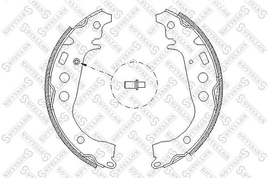 STELLOX TOYOTA SHOE KIT, REAR BRAKE - 0449502080