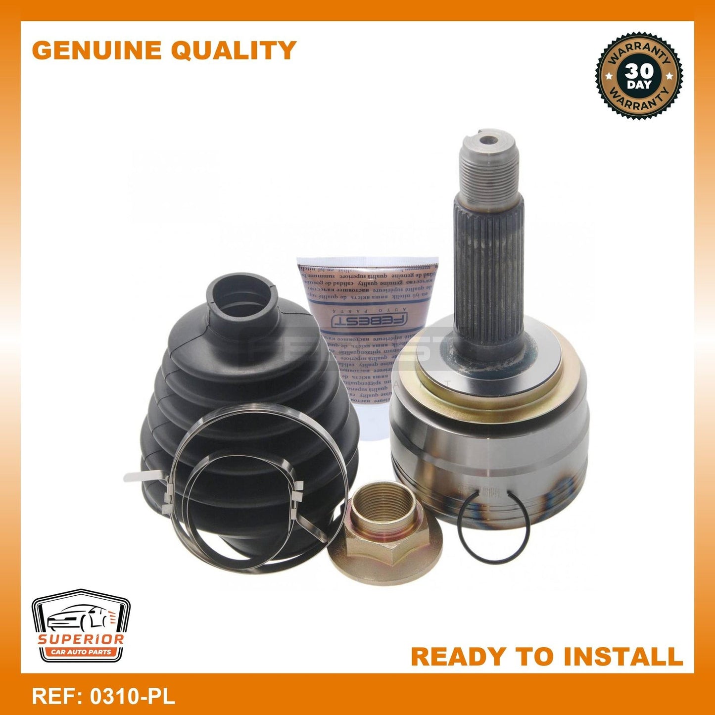 Febest 2007-2015 Acura MDX Outer CV Joint 0310-PL