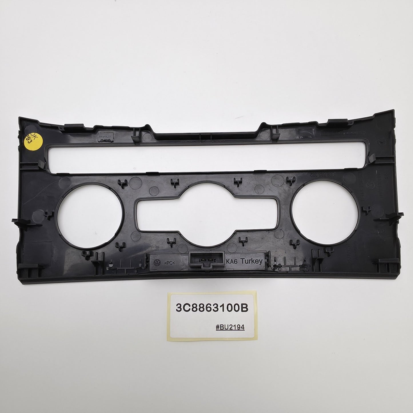 2010-2015 VW Passat B7 Center Console Climate Control Trim 3C8863100B