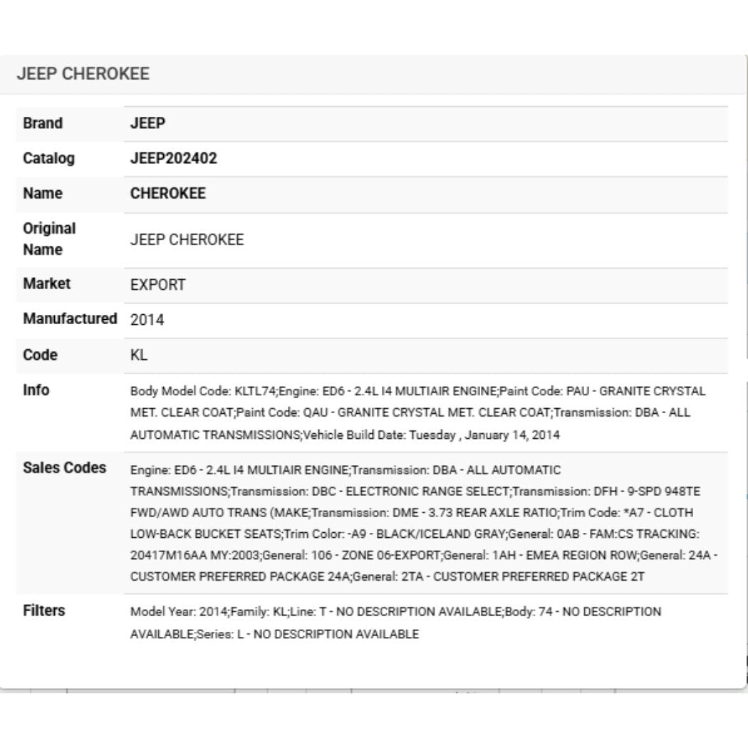 Jeep 2014-2023 Cherokee Headlamp Switch 68154353AE
