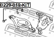 FEBEST 05-07 Nissan Micra Camber Adjusting Eccentric Bolt Kit 0229-019-KIT