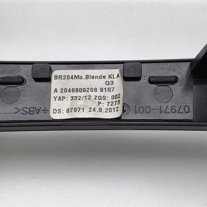 2007-2014 Mercedes-Benz W204 Climate Control Trim Bezel A2046809208