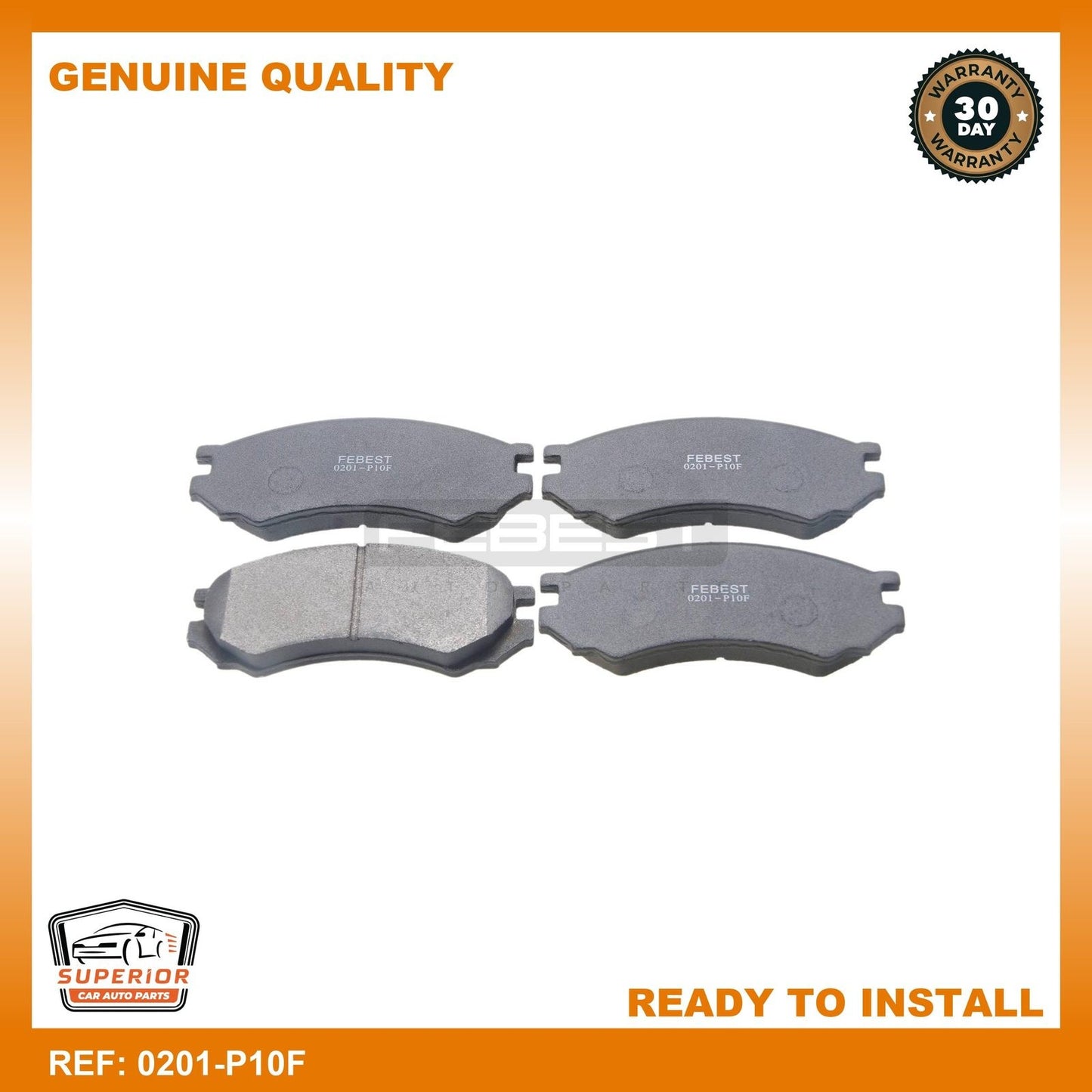 FEBEST NISSAN Brake Pad Set 0201-P10F
