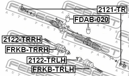 FEBEST 2007-2013 Ford Transit Mounting, Steering Gear FDAB-020