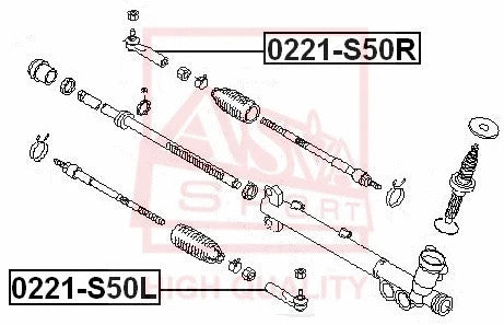 FEBEST 2003-2008 INFINITI FX35 Steering Tie Rod End 0221-S50R