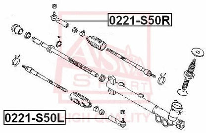FEBEST 2003-2008 INFINITI FX35 Steering Tie Rod End 0221-S50R