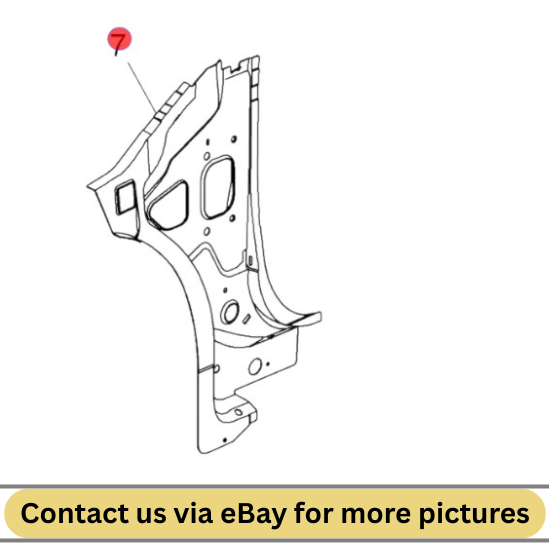 2010 Chevrolet Cruze Right Body H-Pillar Inner Lower Panel Used OEM 95961969