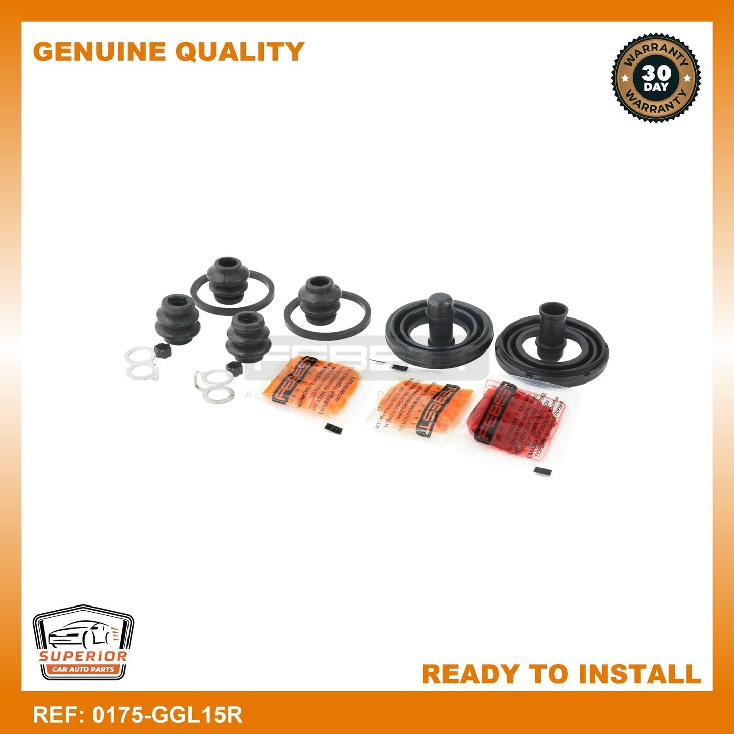 Febest 2008-2015 Lexus RX350 Rear Brake Caliper Repair Kit 0175-GGL15R