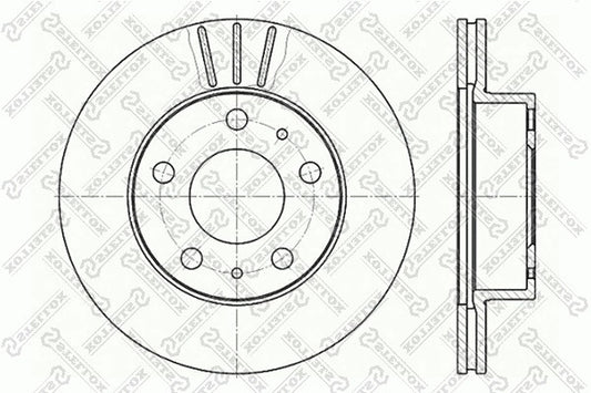 STELLOX FIAT ROTOR DISC - 13007356080
