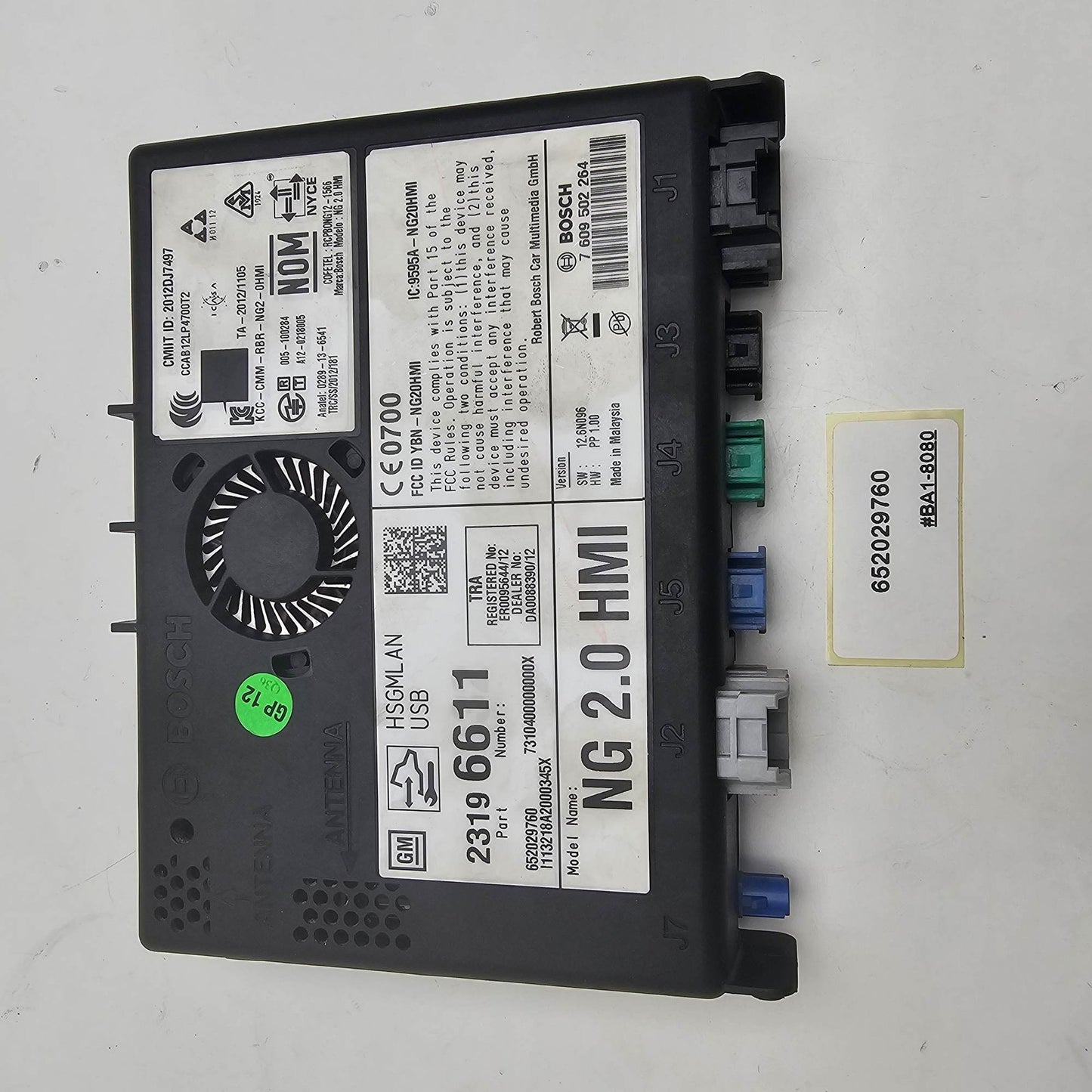 2016-2021 Cadillac CTS Radio Control Module 652029760