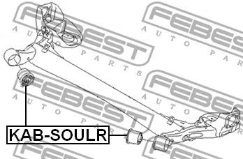 FEBEST 2010-2025 Kia Soul Rear Crossmember Bushing KAB-SOULR