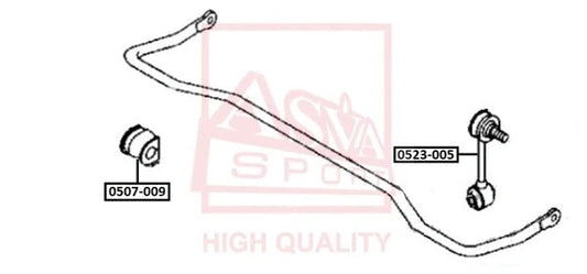 Febest 2003-2008 Mazda 6 Rear Stabilizer Link 0523-005