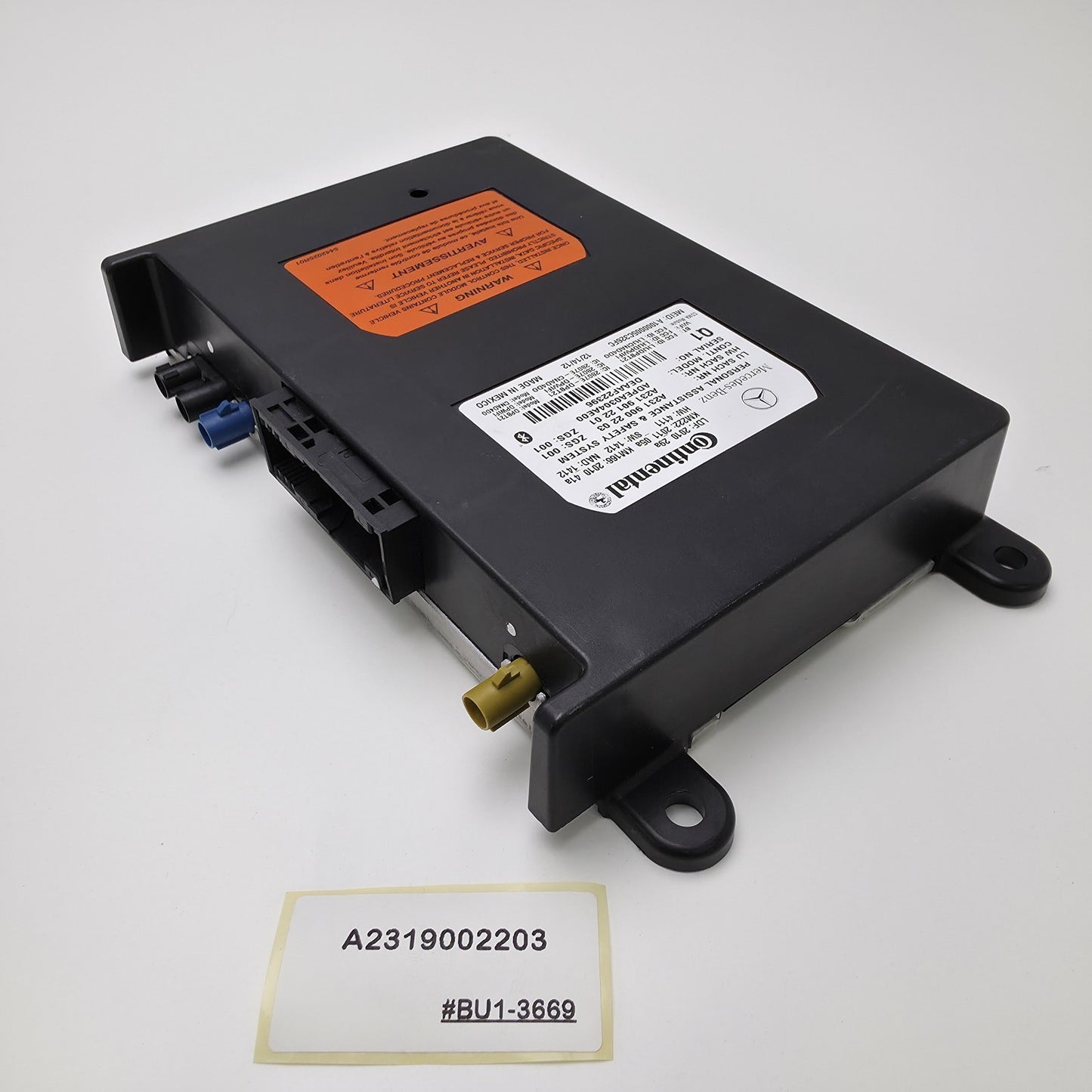 2014 Mercedes-Benz C250 Telephone Control Unit A2319002203