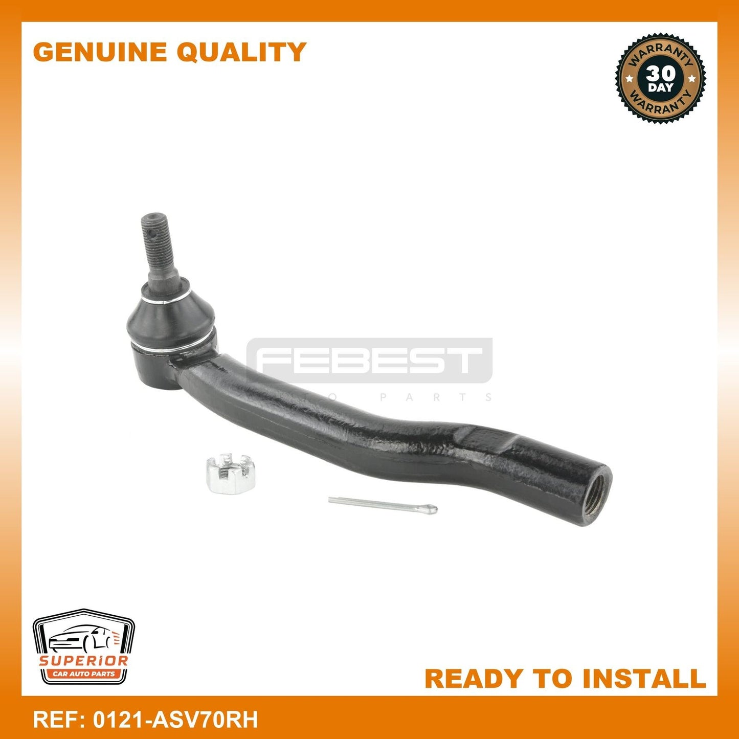 FEBEST TOYOTA Steering Tie Rod End Right 0121-ASV70RH