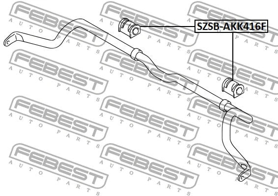 FEBEST SUZUKI Front Stabilizer Bar Bush SZSB-AKK416F
