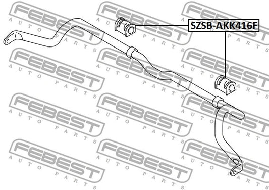 FEBEST SUZUKI Front Stabilizer Bar Bush SZSB-AKK416F