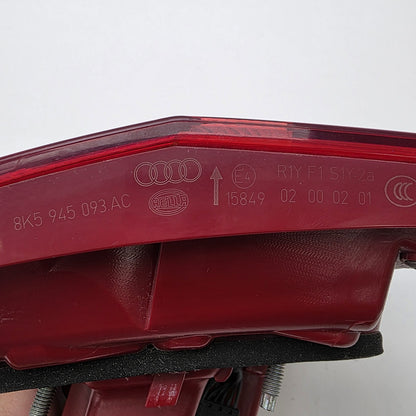 2009-2012 Audi S4 Rear Left Inner Tail Light 8K5945093A
