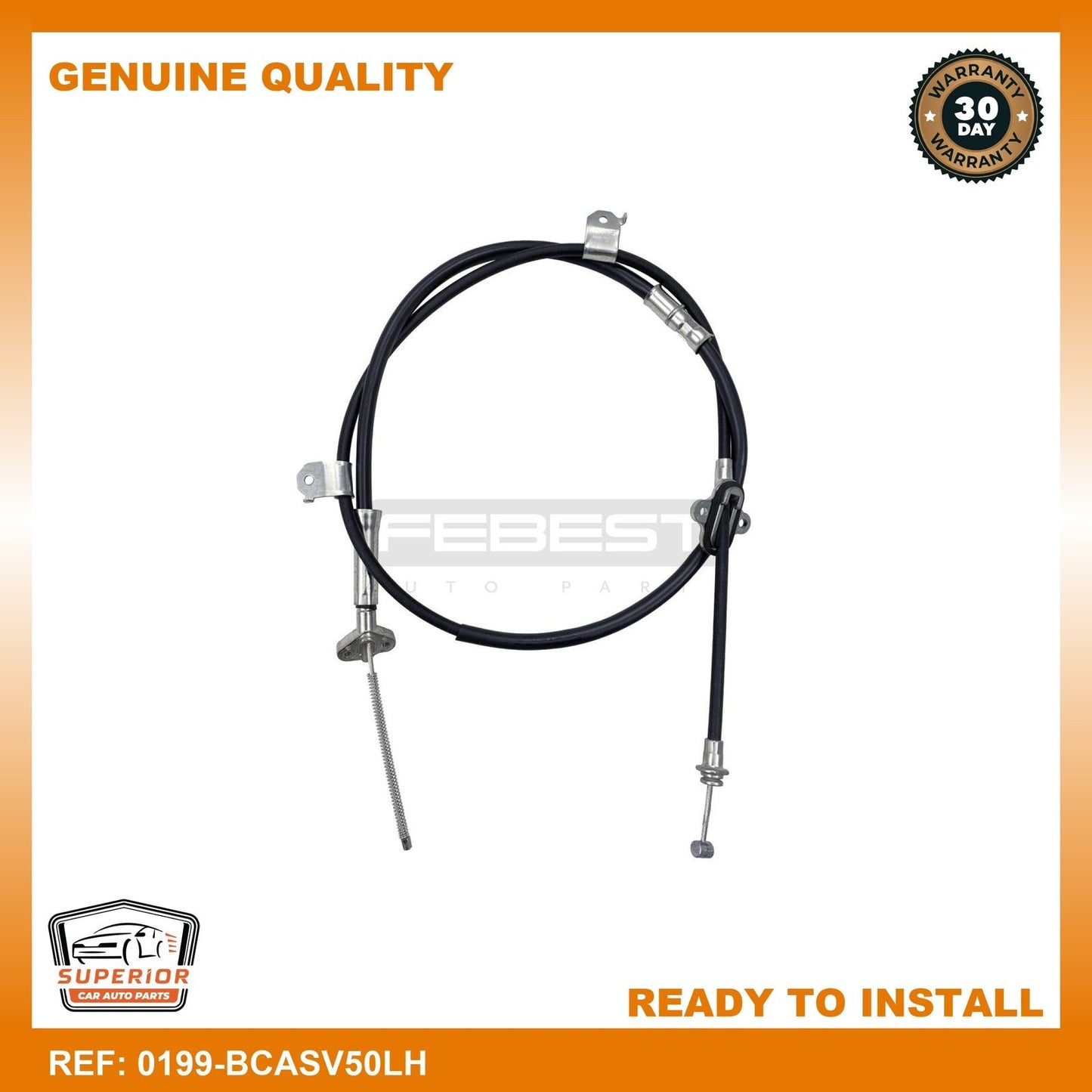 FEBEST 06-18 Toyota Camry Parking Brake Cable 0199-BCASV50LH