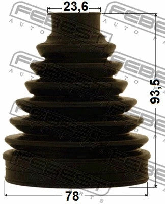 FEBEST 2000-2013 Toyota Corolla Boot Outer CV Joint Kit 78X93.5X23.6 0117-NCP90