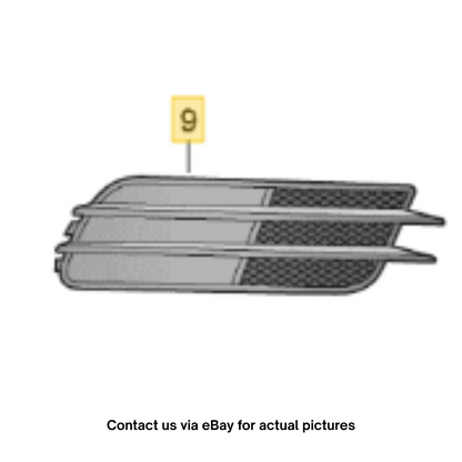 2012–2015 Audi A6 Front Bumper Lower Grille Right Side Used OEM 4G0807682F